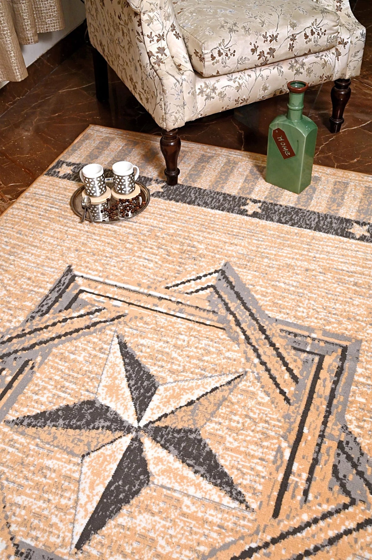 Multicolor Novelty Western Area Rug S405595