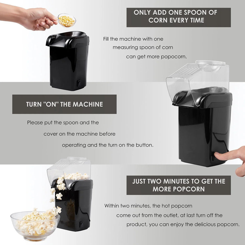 1200W Electric Hot Air Popcorn Maker Z23036