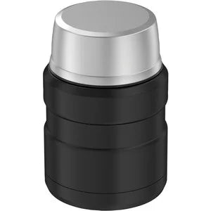 Black Stainless Steel Vacuum Insulated Food Jar With Spoon, 16 oz U3934