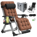 Oversized Padded Reclining Zero Gravity Chair with Cup Holder M80585
