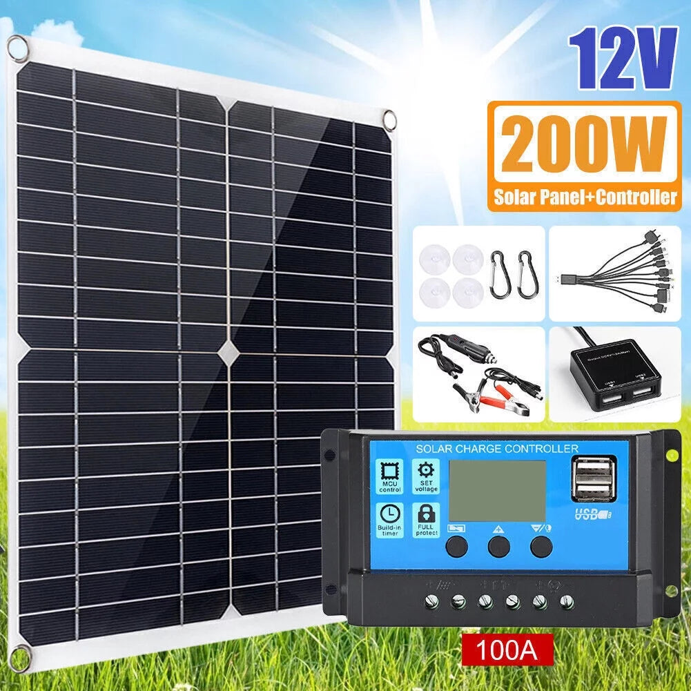 6000W Solar Panel Kit with 100A Home 110V System C324615