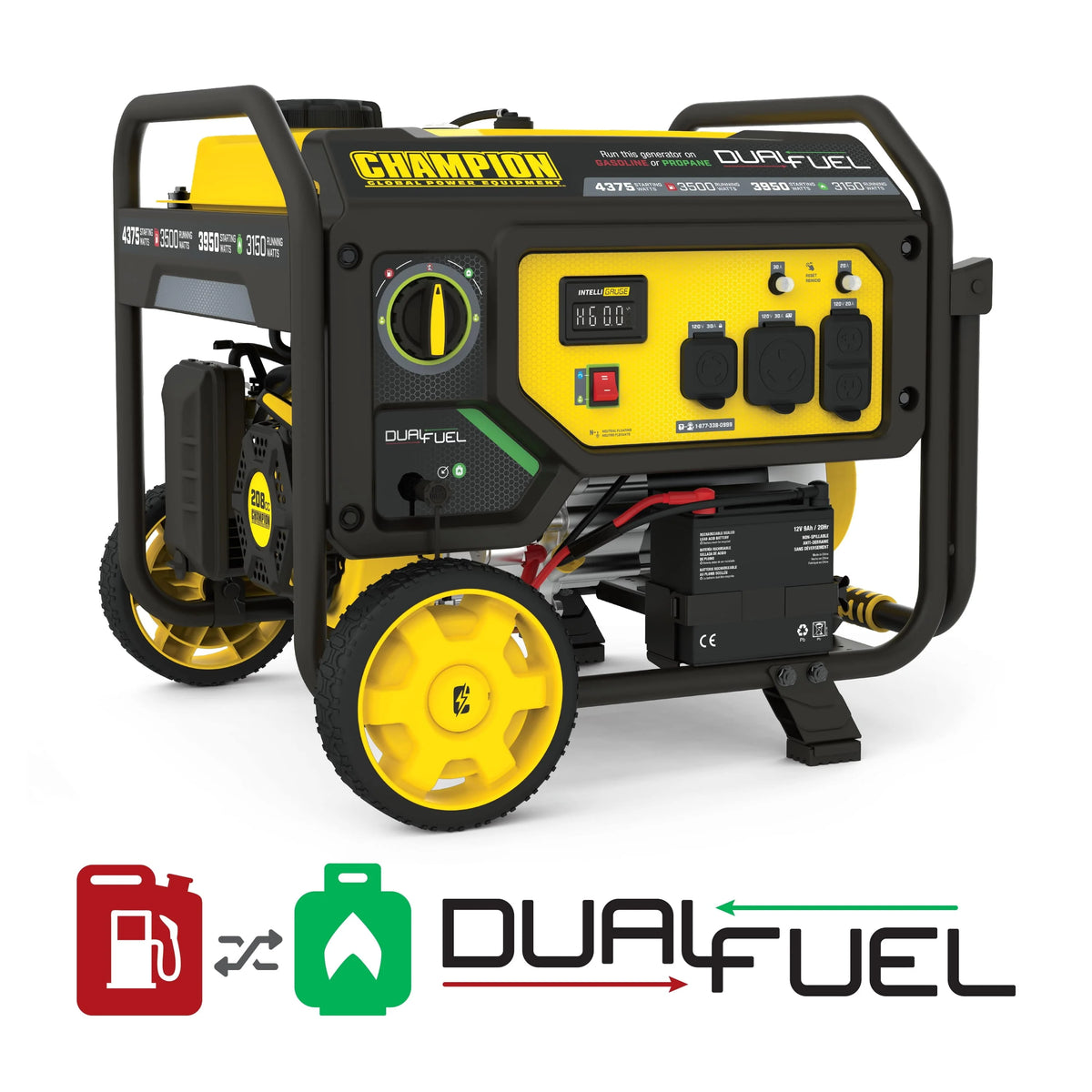 3500-Watt Dual Fuel Portable Generator L5761