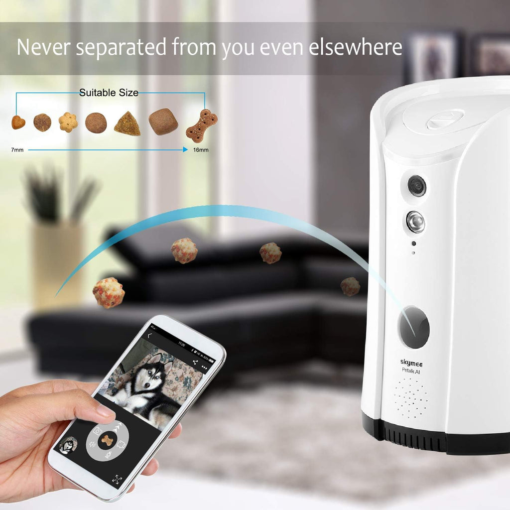 Dog Camera Treat Dispenser with Two-Way Audio and Night Vision F171913