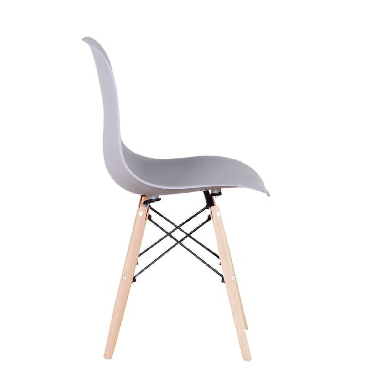 Gray Set of 4 Beech Wood Dining Chairs S45458