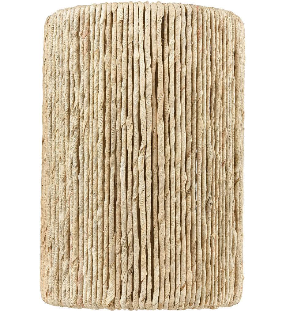 2-Light Satin Brass Sconce with Abaca J530
