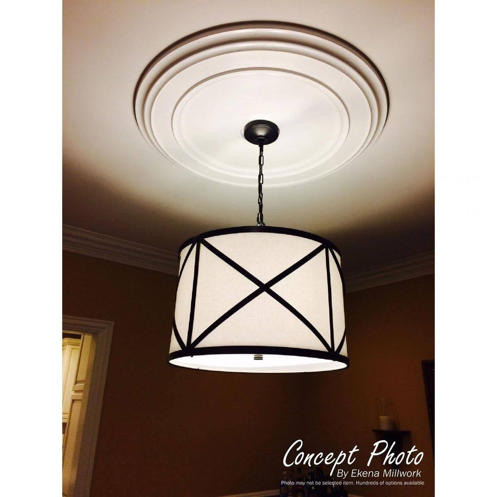 13x22OD x 7 1/2x22ID x 3/4x22P Ceiling Medallion, Hand-Painted Mississippi Mud R794