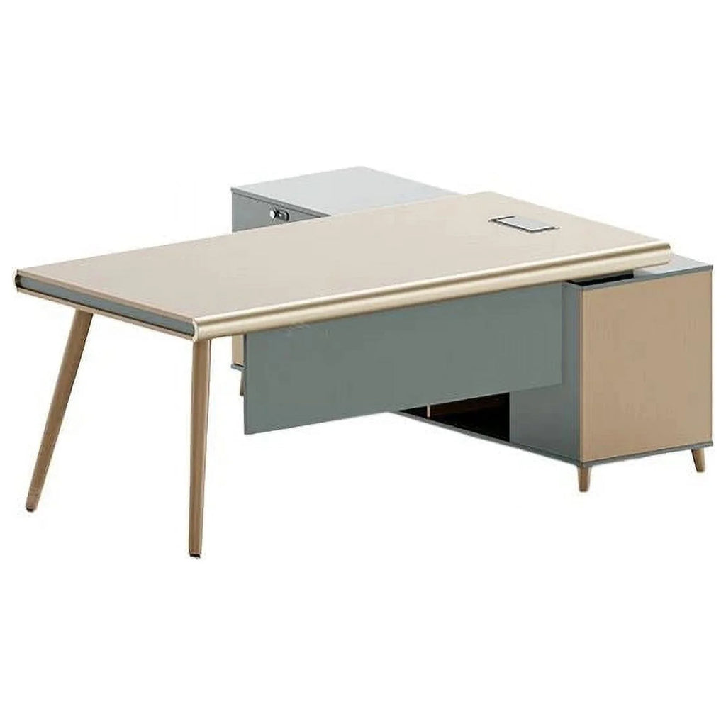 Minimalist Modern Standing Desk with Drawers D430