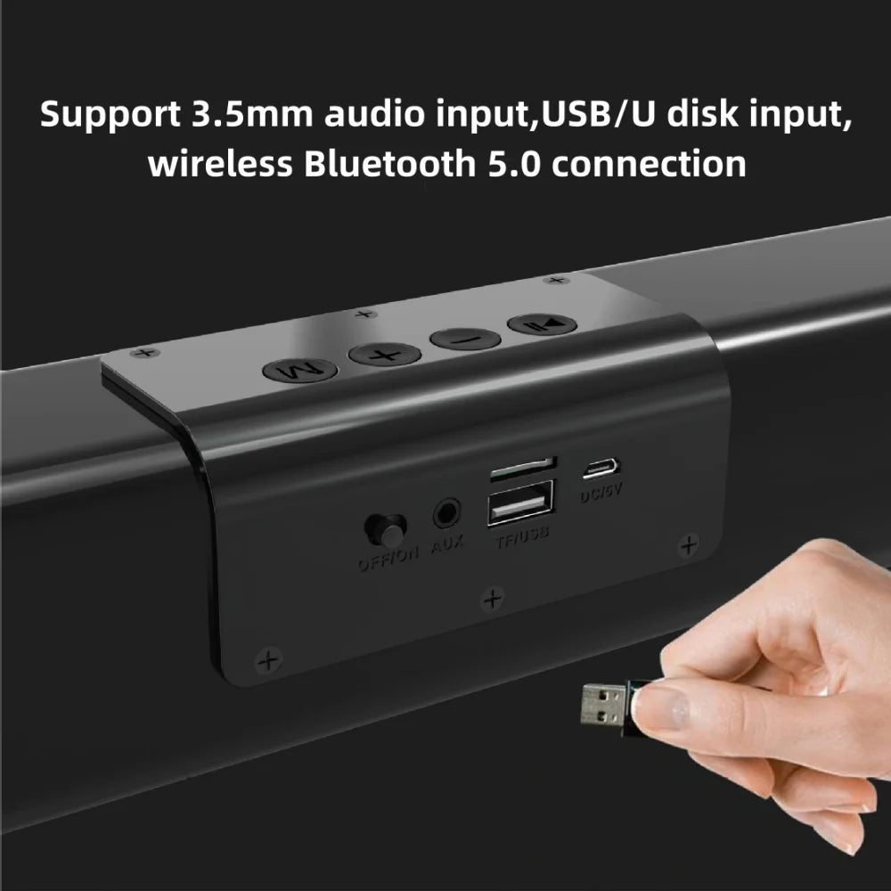 Wireless Bluetooth Sound Bar with RGB Lights F111