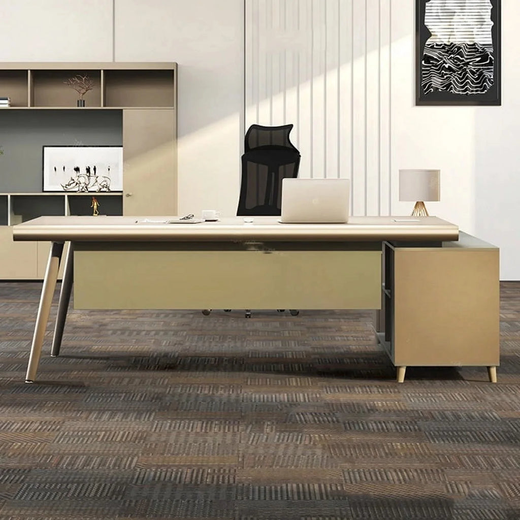 Minimalist Modern Standing Desk with Drawers D430