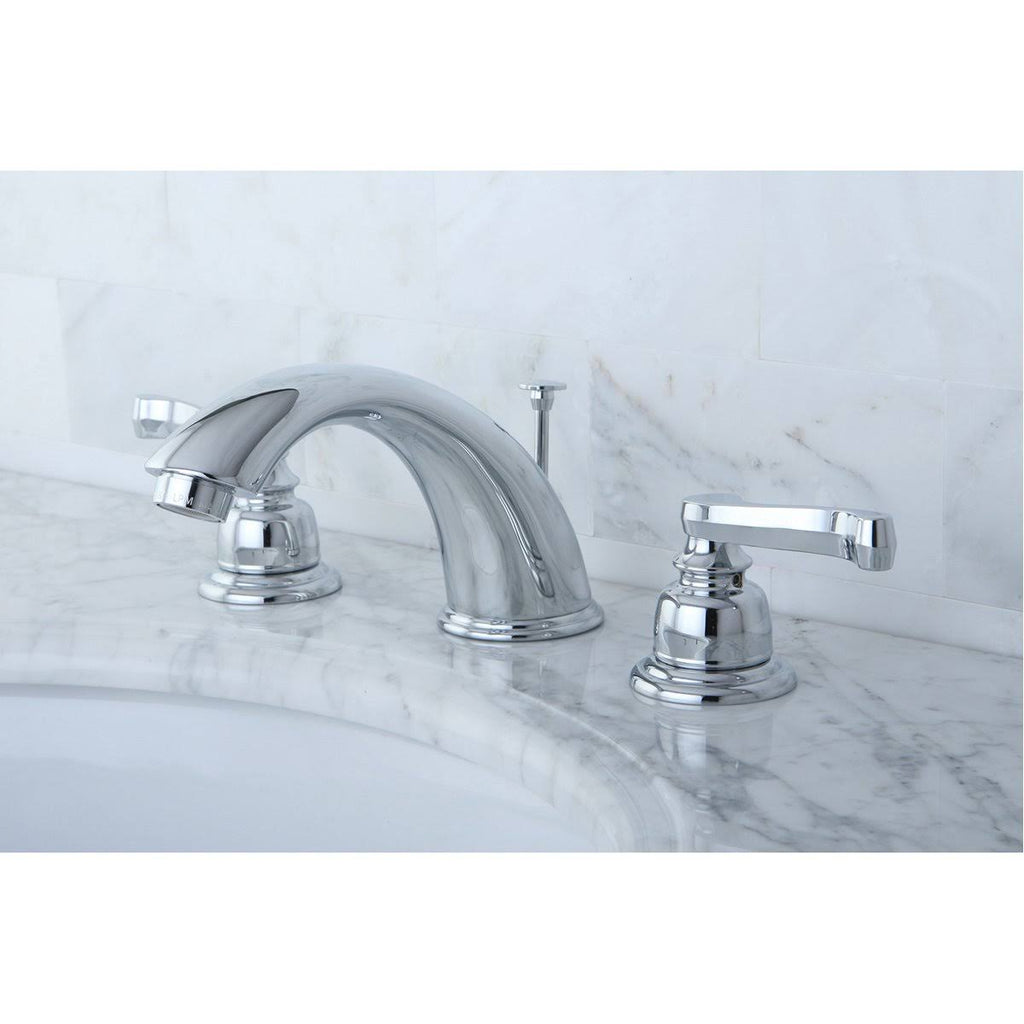 Chrome Widespread Bathroom Faucet with Pop-Up K349848