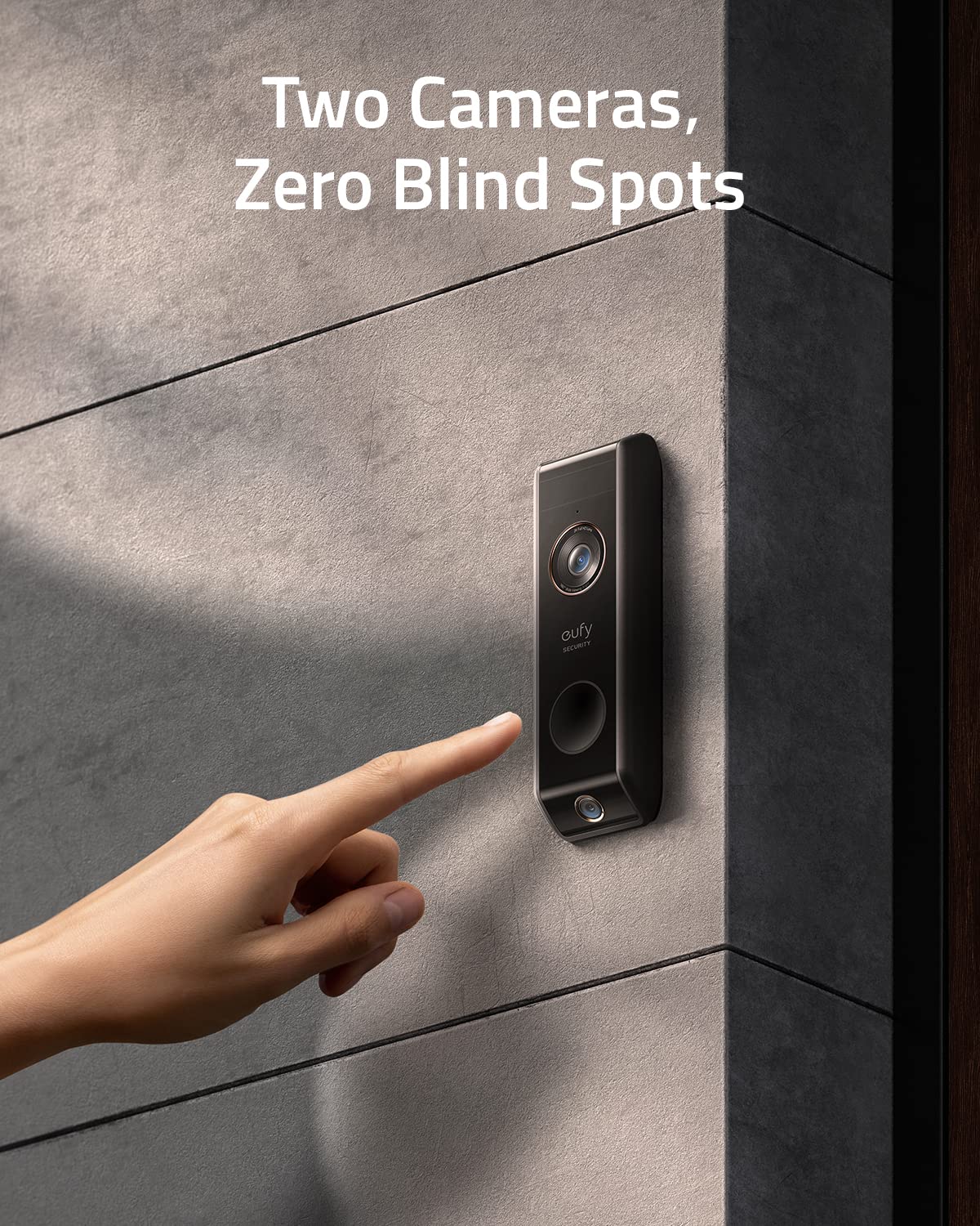 Video Doorbell Dual Camera with HomeBase, 2K HD, 16GB Local Storage T115