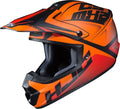 Motocross Helmet, black-orange, Size L T673