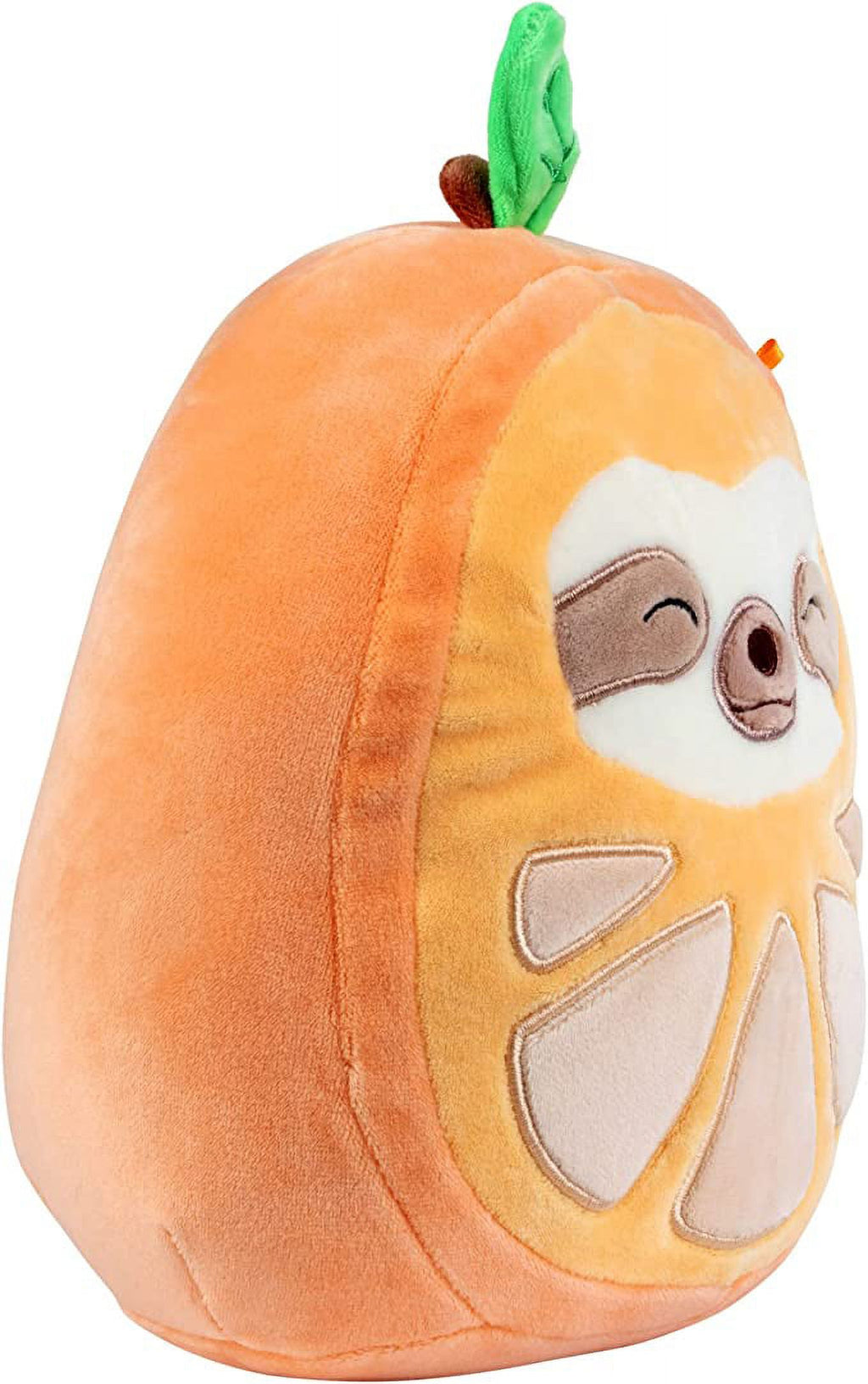 8" Orange Sloth Plush Stuffed Animal Toy Y530413