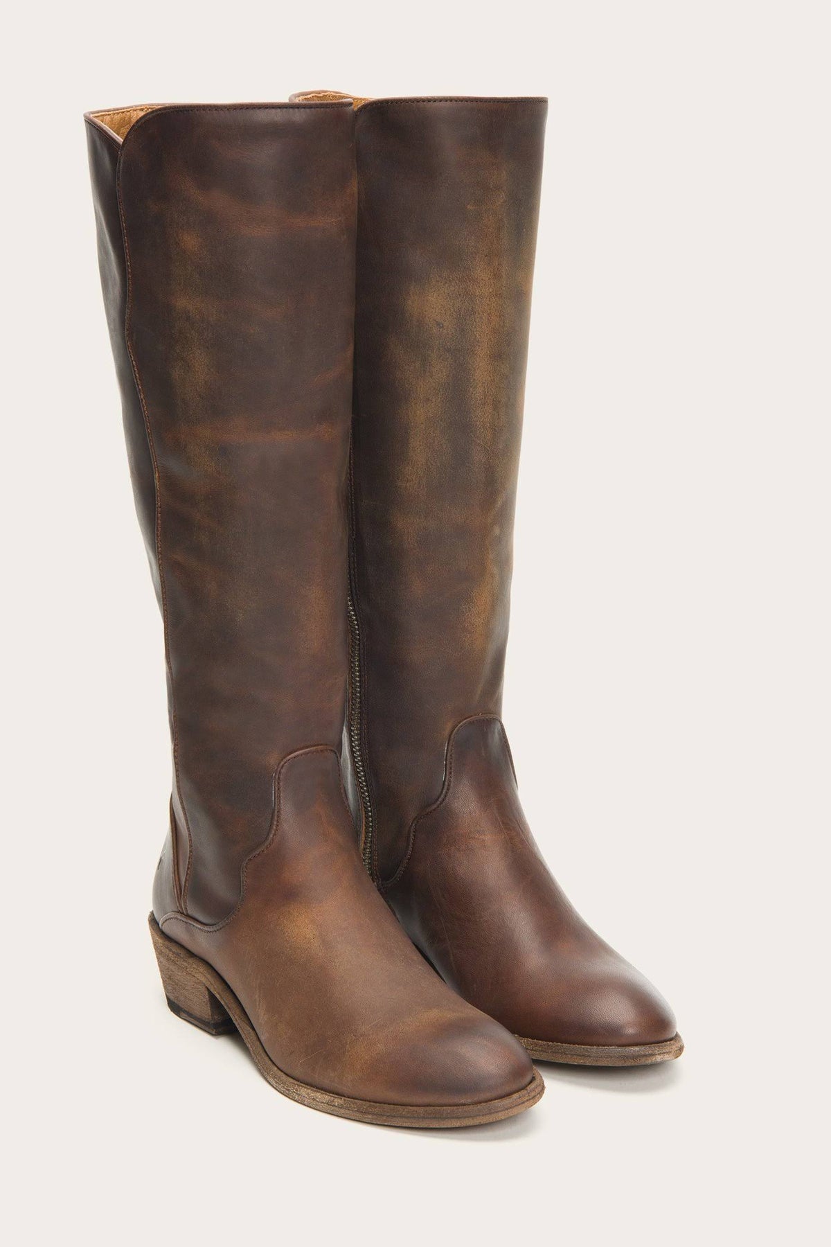 Dark Brown Tall Wide Calf Boots R417