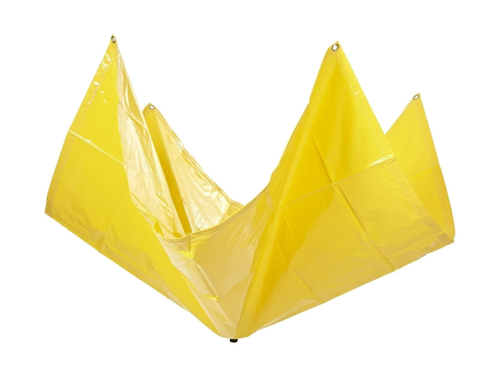 (2 Pack) 5' x 5' Heavy Duty Drain Tarp Yellow M934