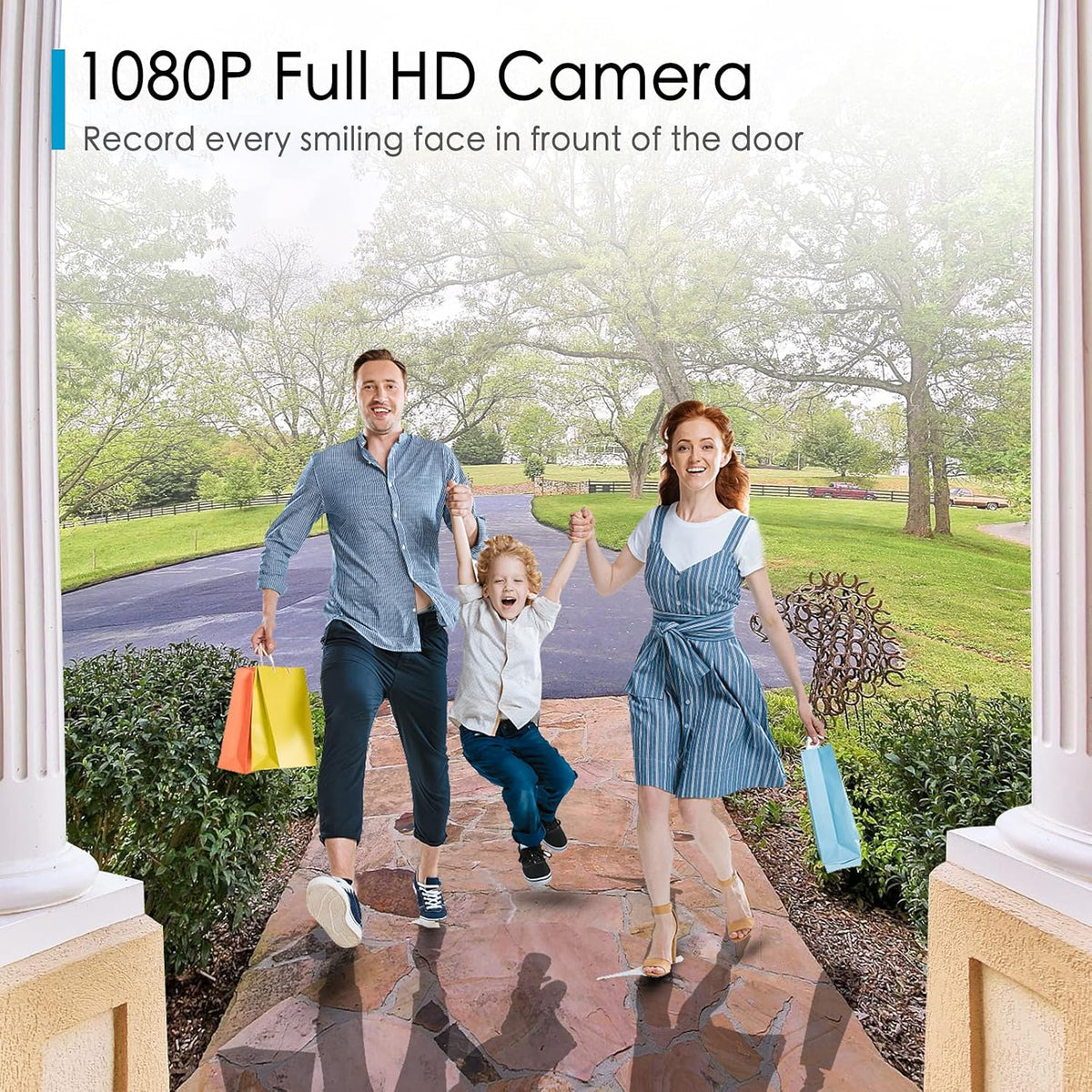 2 Pack Video Doorbell Camera with Chime H2512