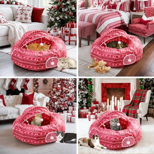 Christmas Tree Cat Tunnel Bed A578