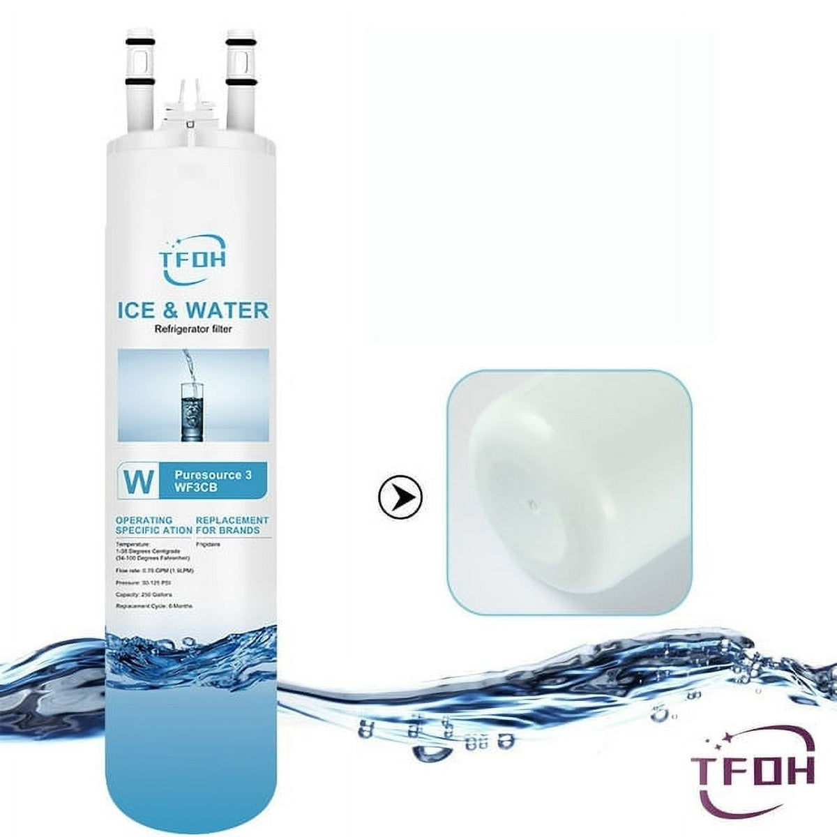 Pack of 3 Water and Ice Filters S360710
