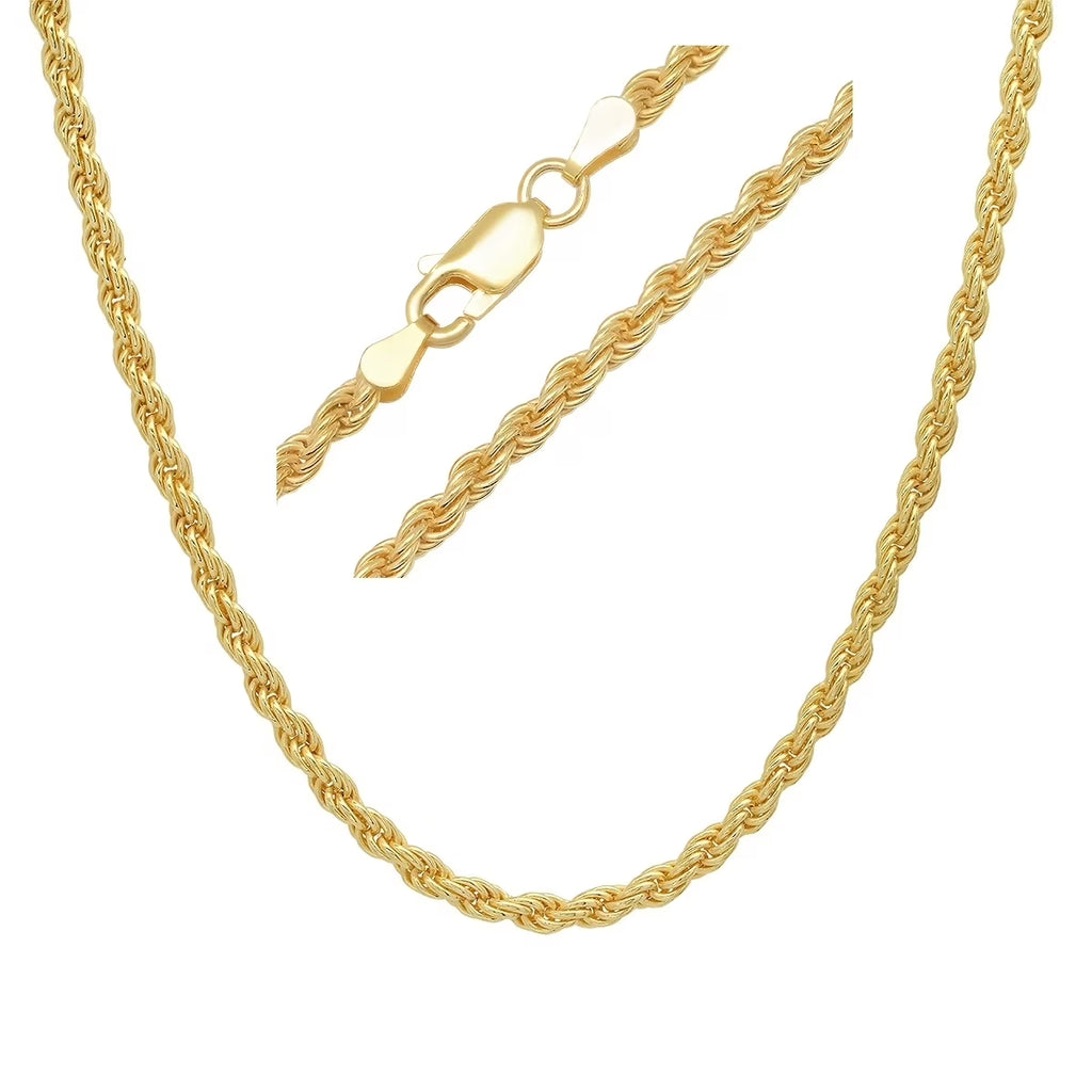 Gold Italian Rope Chain 22" - 30" B6355