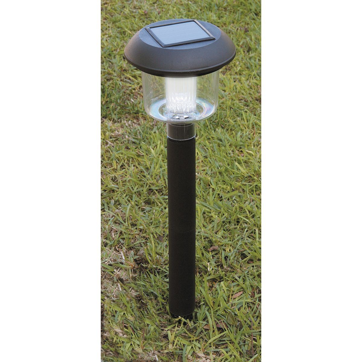 Solar LED Matte Black Pathway Lights, 4 Pack G544198