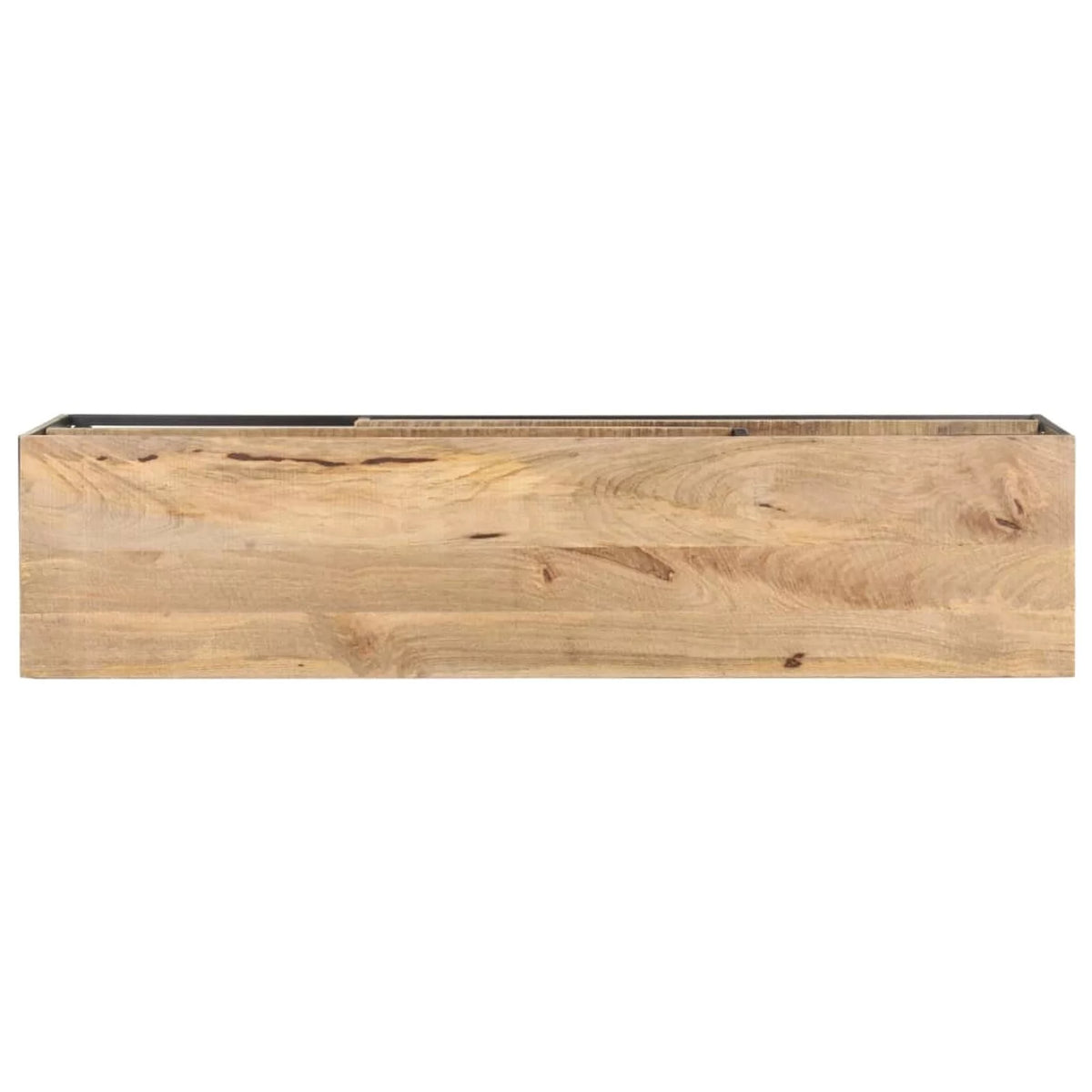 Rough Mango Wood TV Stand with Storage Shelves V88103