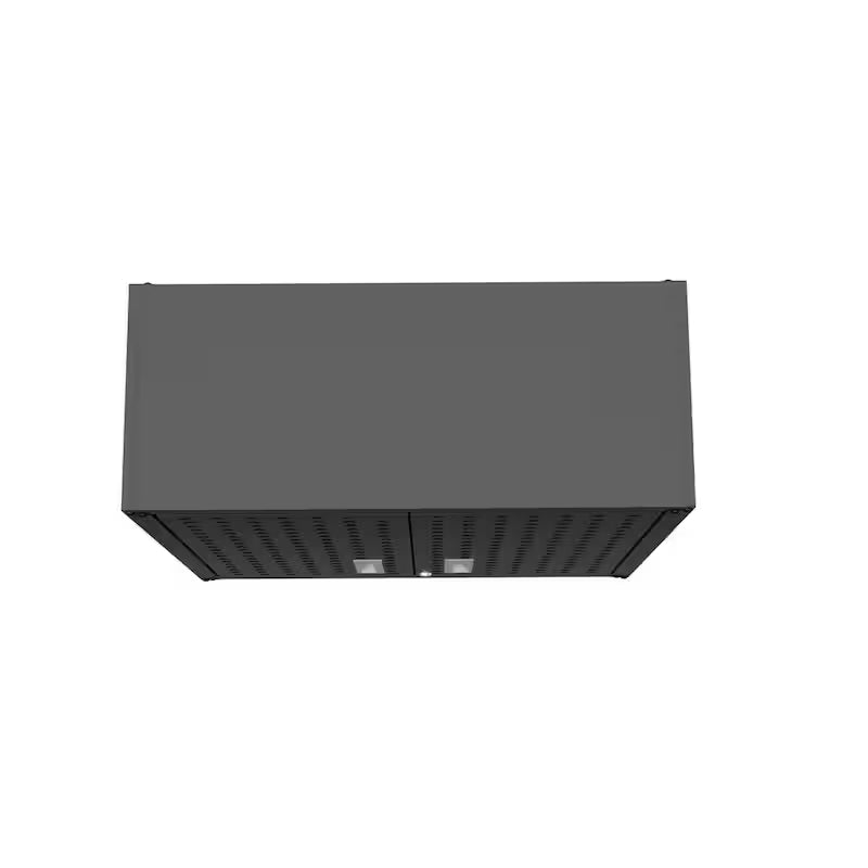 2-Shelf Wall Mount Metal Garage Cabinet in Charcoal Grey X30922