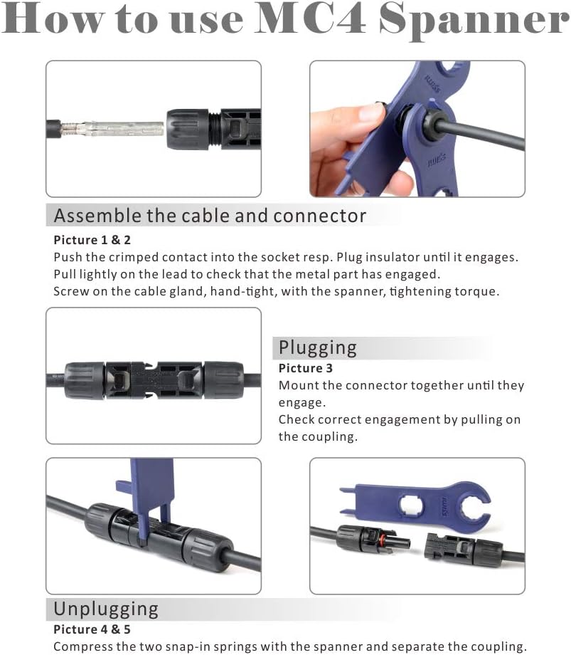 Solar Crimping Tool Kit with Wire Cable Cutter and Stripper K496