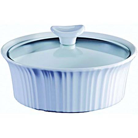 1.5qt White Round Casserole (Case of 2) J3603