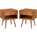 2-Piece Solid Pine Wood Nightstand H86586