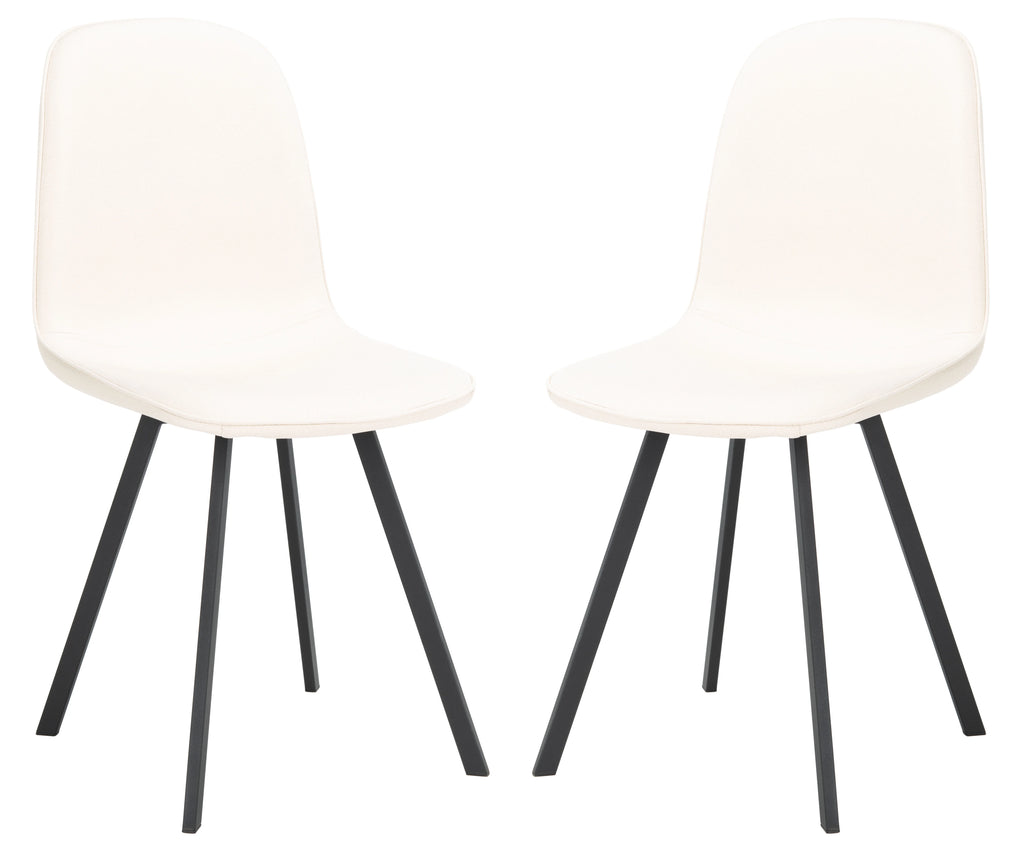 Beige Black Set of 2 Dining Chair M74919