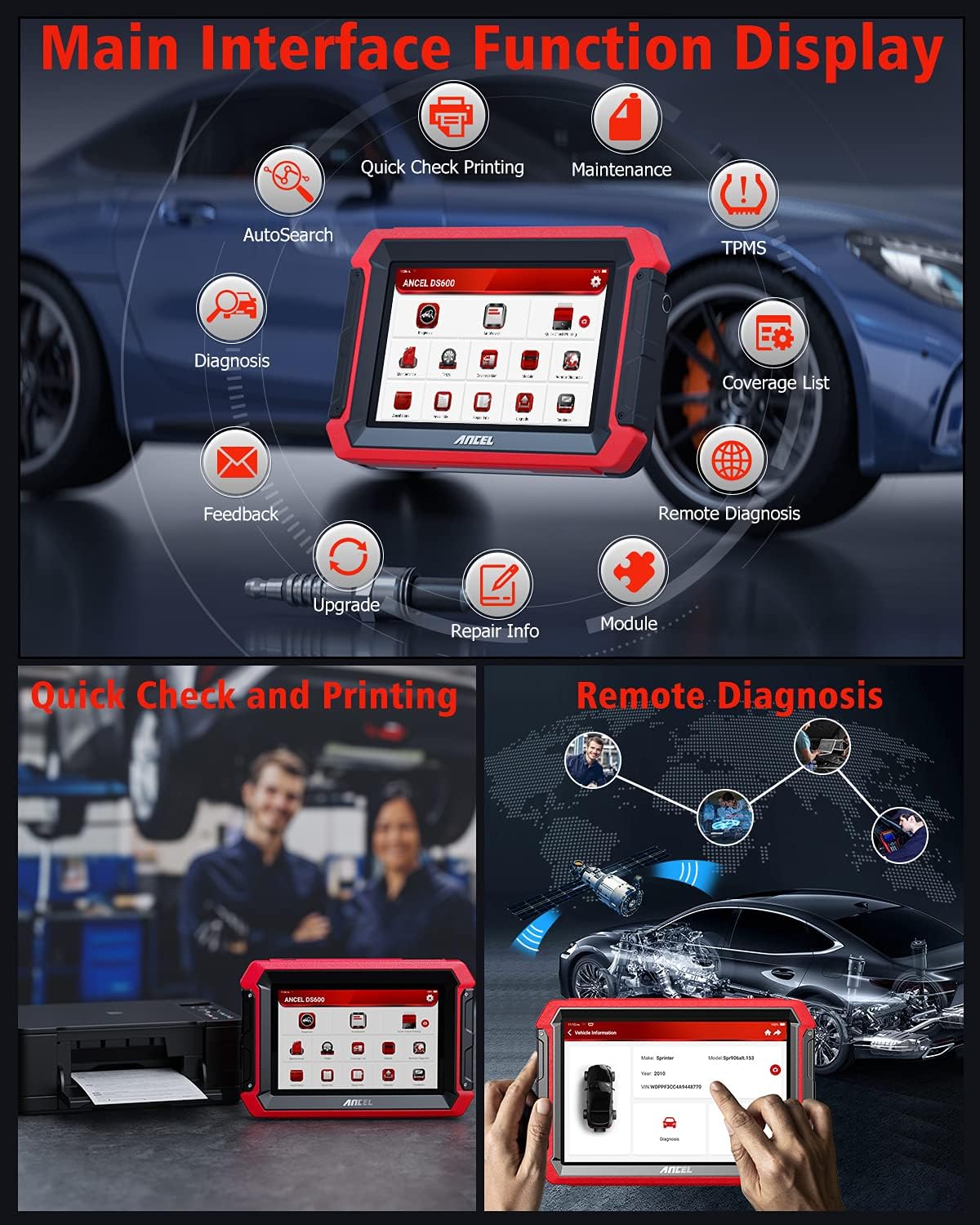 Top Version Full Function Automotive Diagnostic Scan Tool O85725