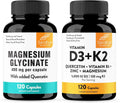 Magnesium Glycinate & Vitamin D3 K2 with Quercetin Capsules 120 Count B21936