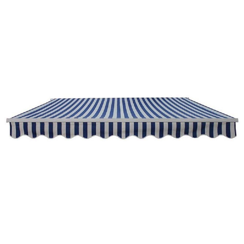 Blue/White Patio Awning Canopy RV Tent O272023