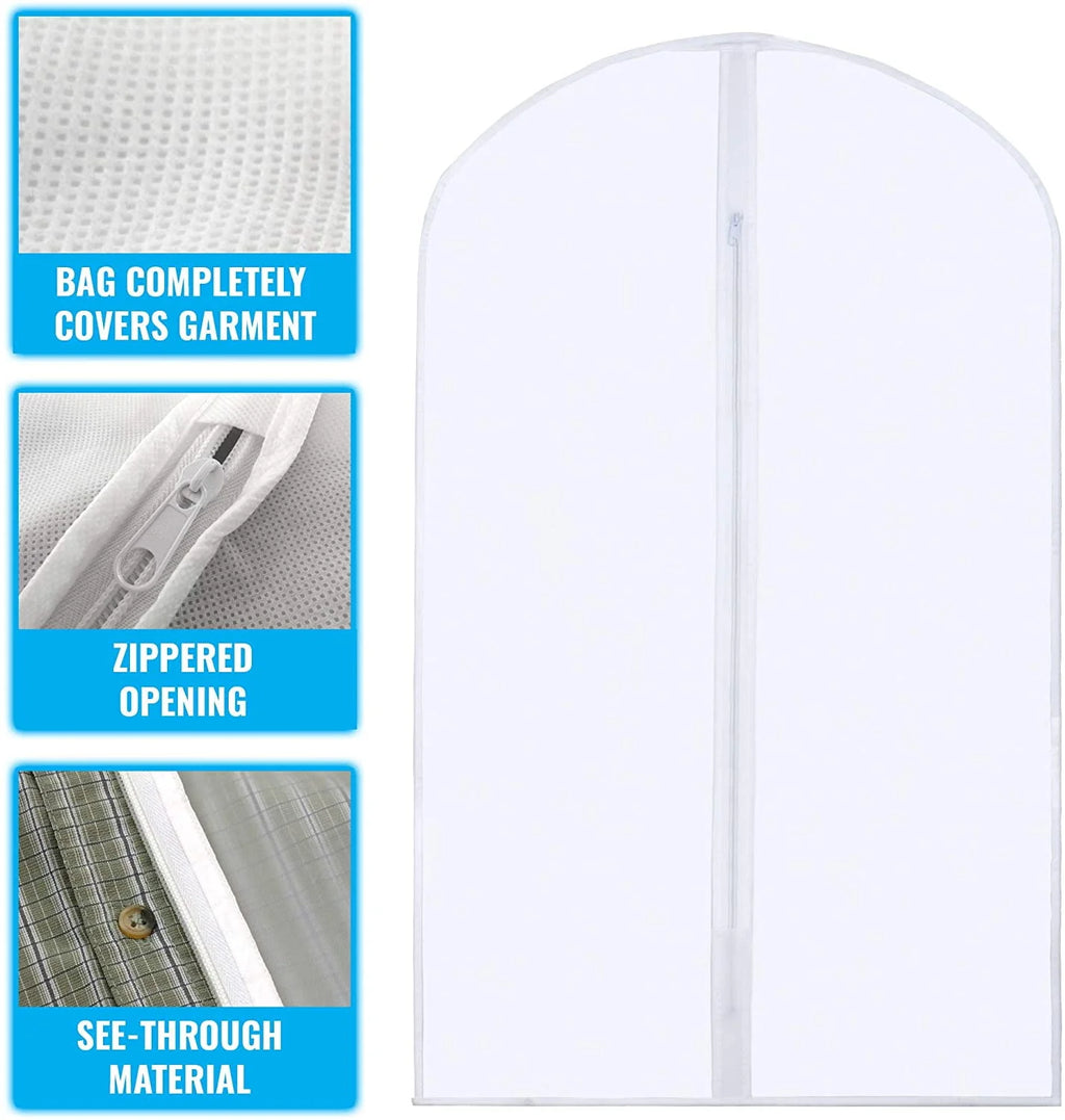 Black 5 Pack Hanging Garment Bag B917