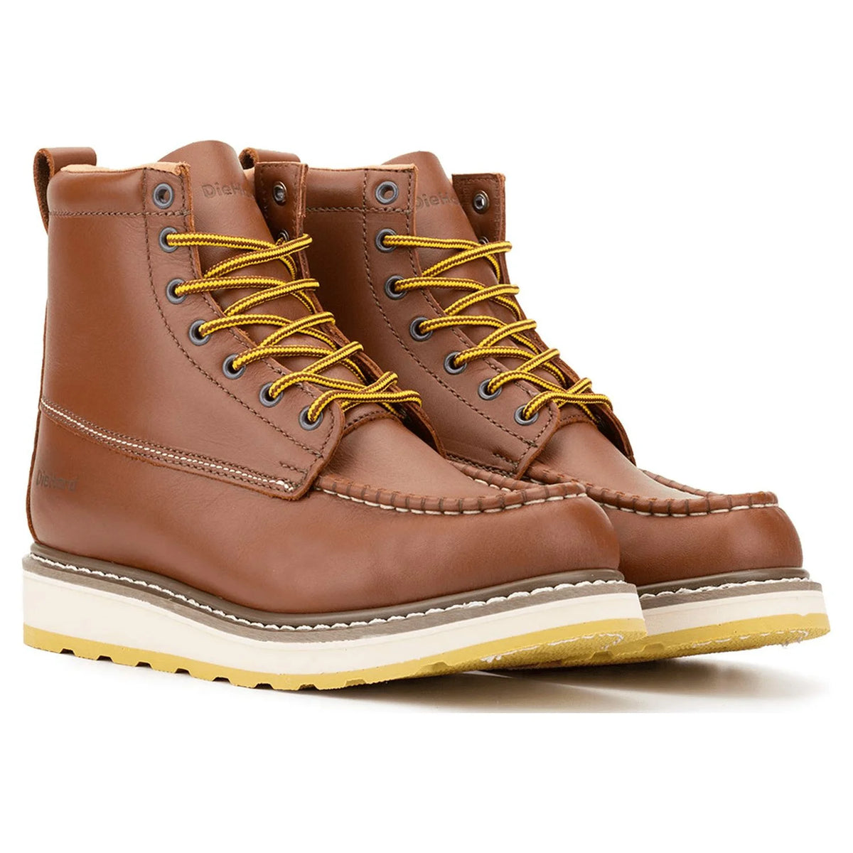 Leather Slip Resistant Soft Toe Work Boots Size 8.5 D87897