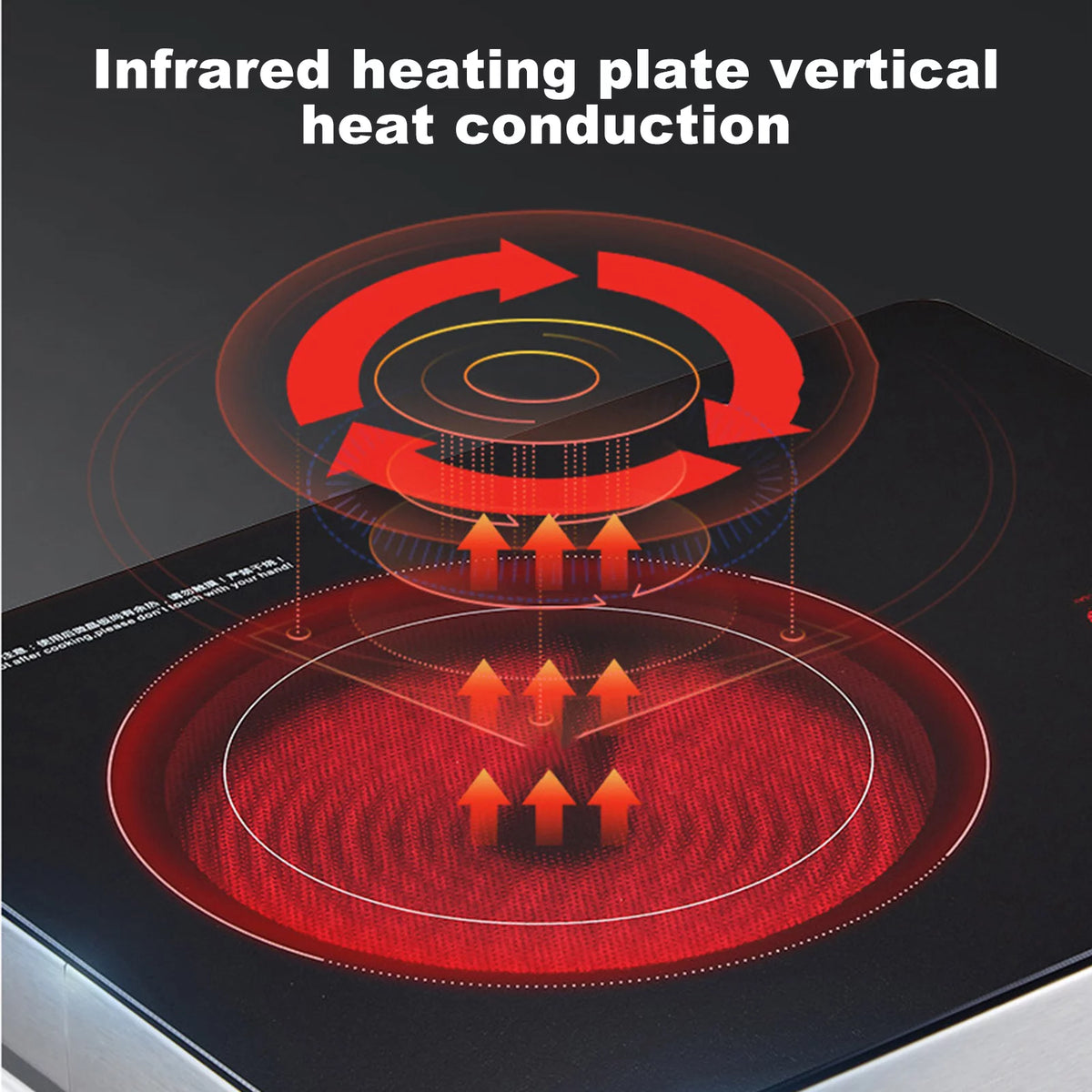 Electric Hot Plate Infrared Induction Cooktop 3500W Ceramic Glass Z972