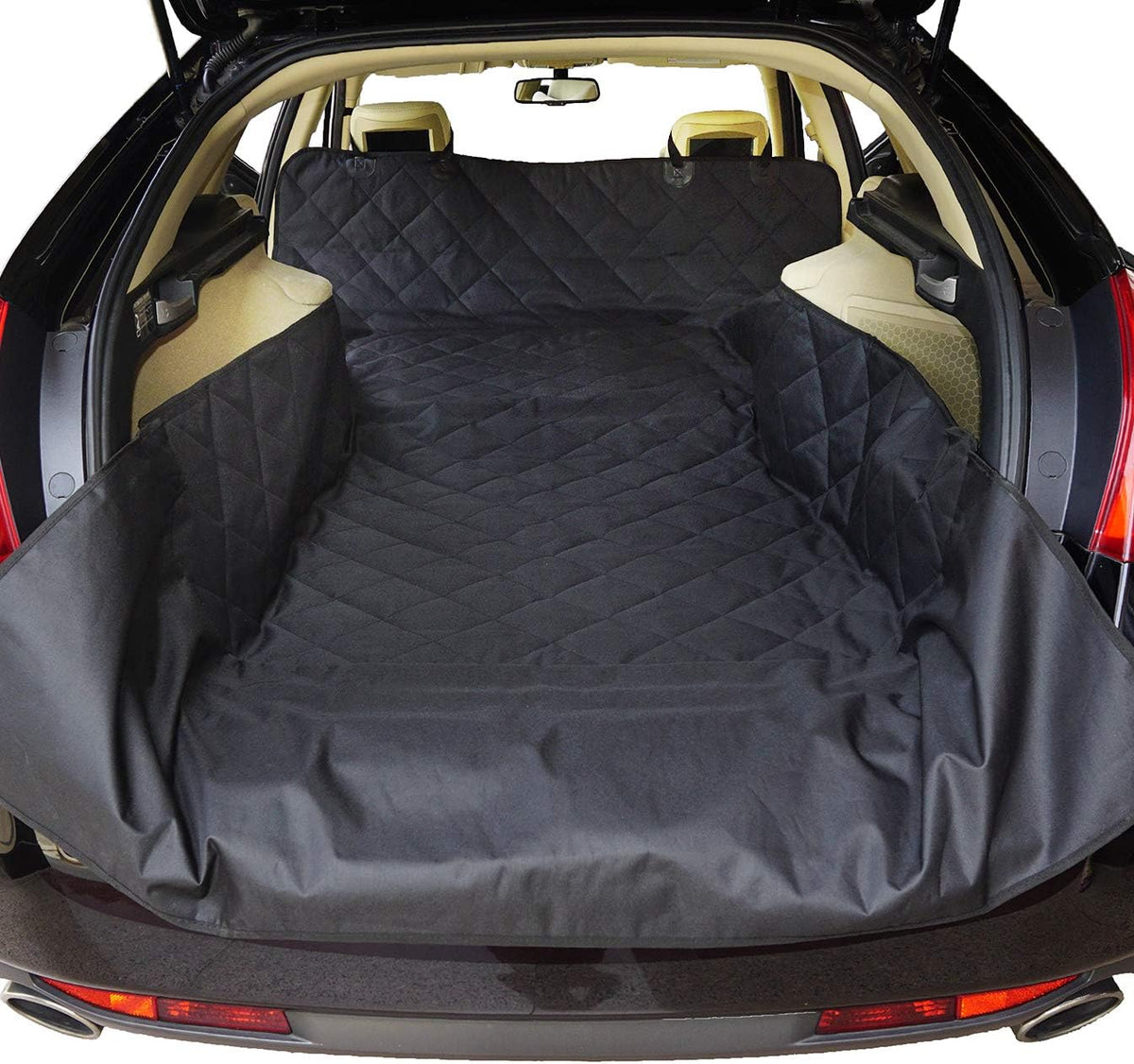 Black Waterproof Non Slip Dog Cargo Liner Cover Pack of 2 S77953