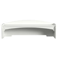 Bright White Engineered Hardwood Desk Hutch Z691