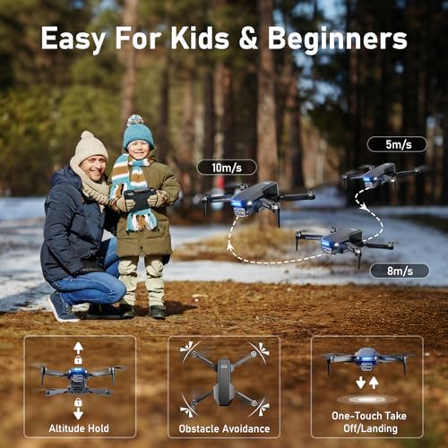 Drone with Camera 1080P FPV Quadcopter Brushless Motor Black O6768