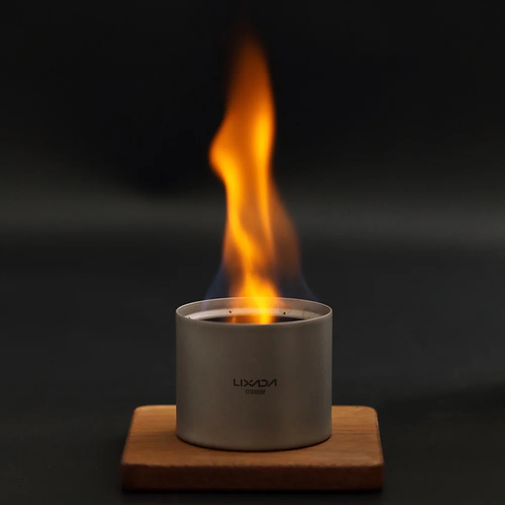 Titanium Liquid Spirit Stove with Cross Stand Rack E5394