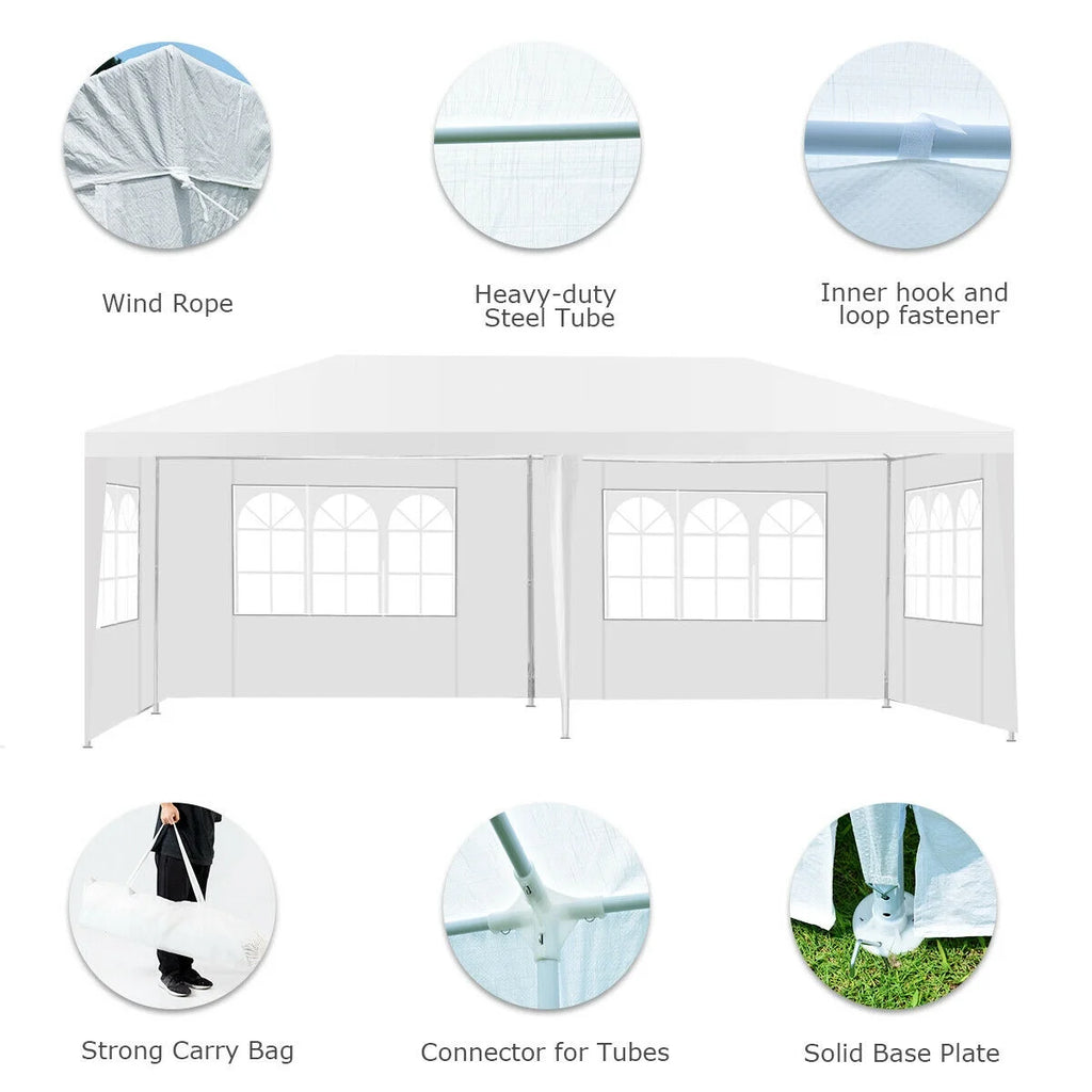 10'x20' Canopy Tent with 4 Sidewalls and Carry Bag I115296