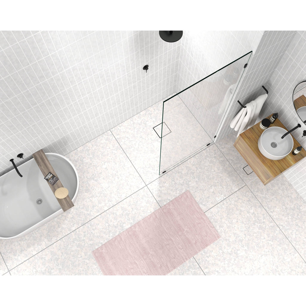 Frameless Shower Door, Brushed Nickel W571