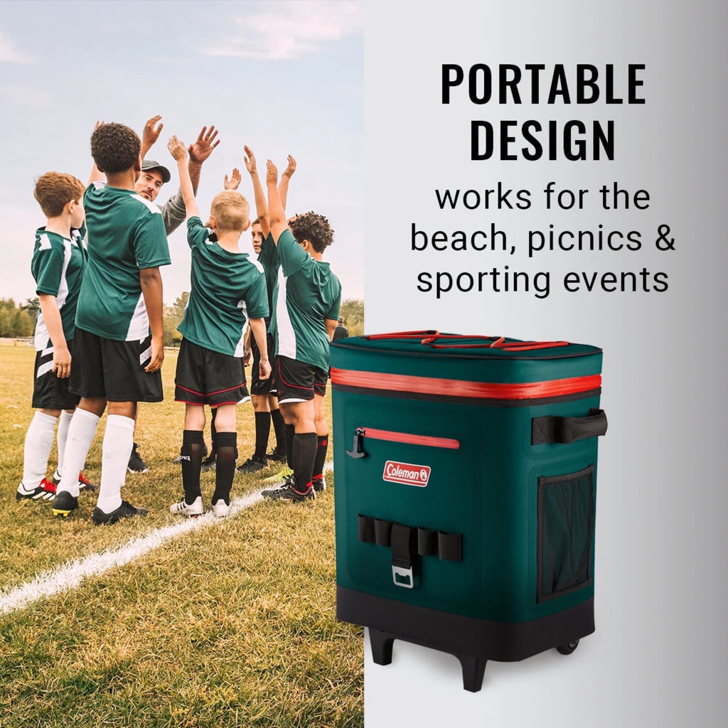 Coleman 42-Can Soft-Sided Wheeled Cooler J285