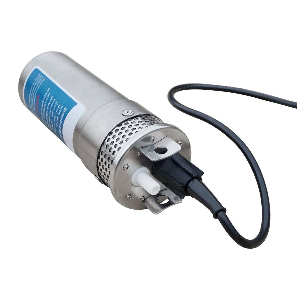 24V Stainless Shell Submersible 3.2GPM Deep Well Water DC Pump W936527