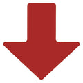 Red Arrow Floor Tape, 2 In x 5 In, Pack of 100 Q448295