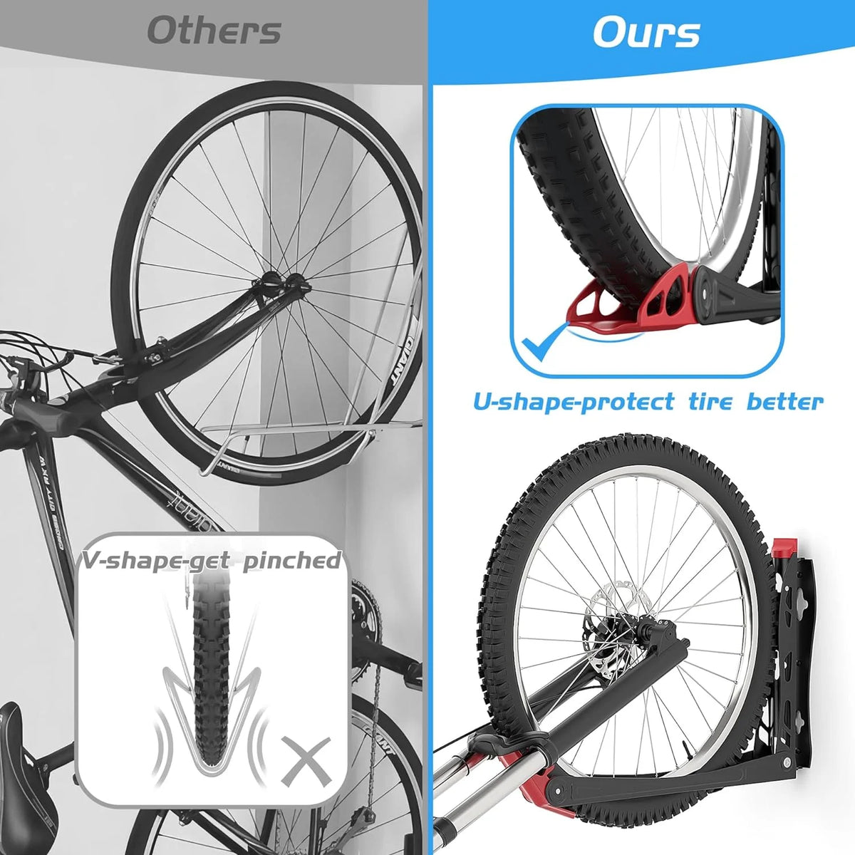 2 Pack Swivel Bike Rack Wall Mount C99291