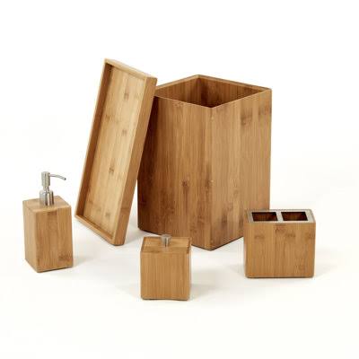 Bamboo 5-Piece Bathroom Accessory Set V2410