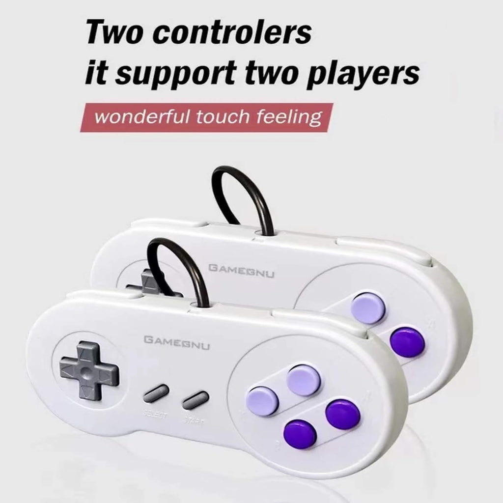 Retro Game Console with Built-in 660 Video Games and 2 Controllers, AV Output, Pack of 2 I80523