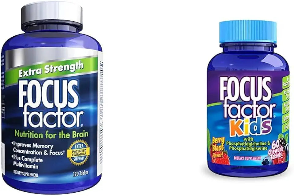 120 Count Brain Supplement and 60 Count Chewable Multivitamin M62400