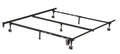 Adjustable Metal Bed Frame with Locking Wheels E7334